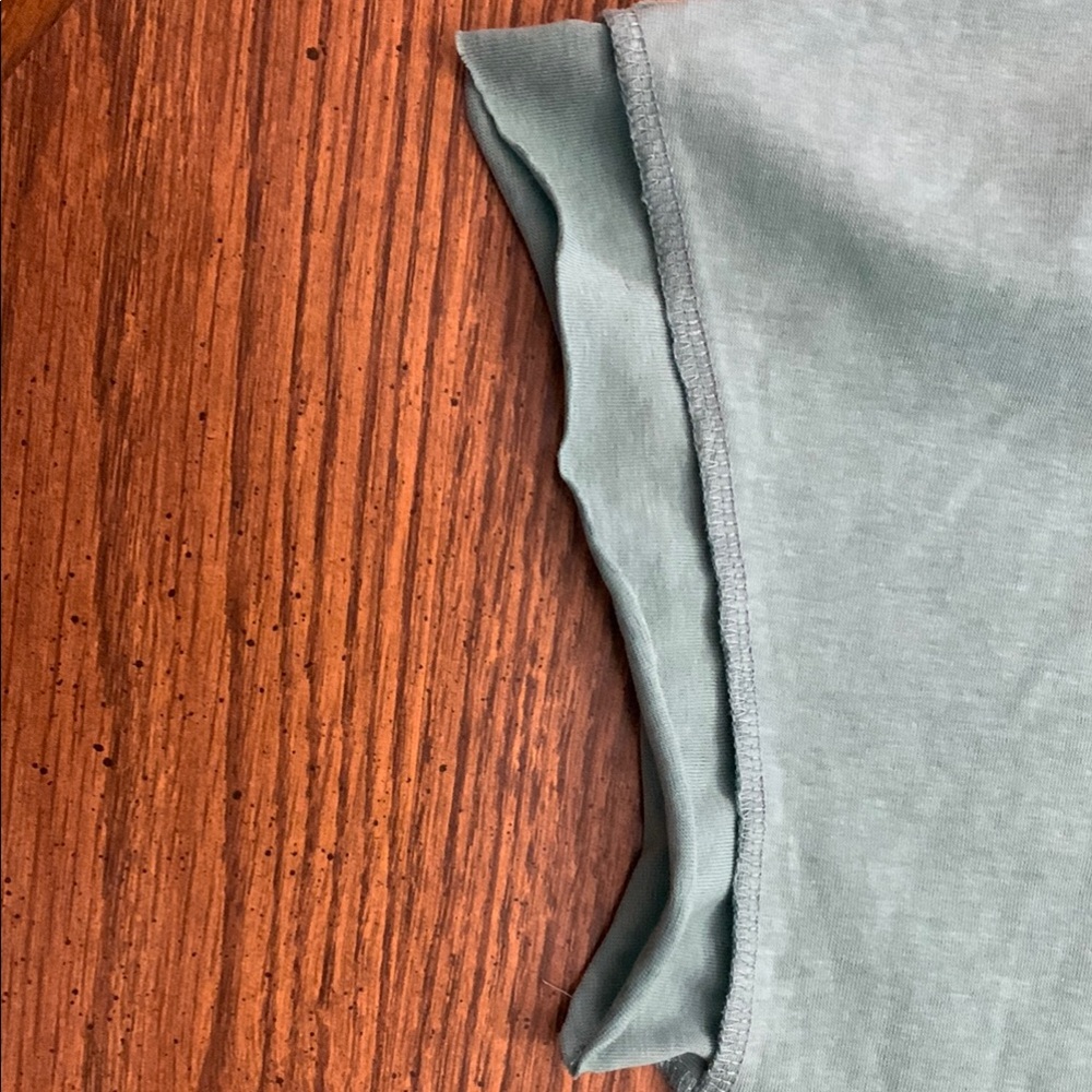 Easel Green Short Sleeve Shirt with Ruffles NWT - Picture 7 of 8